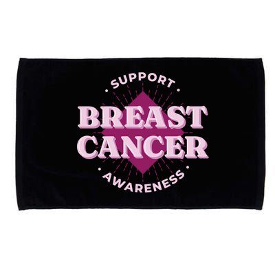 Support Breast Cancer Awareness Microfiber Hand Towel