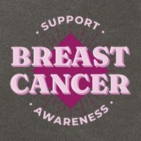 Support Breast Cancer Awareness Cotton Canvas Backpack