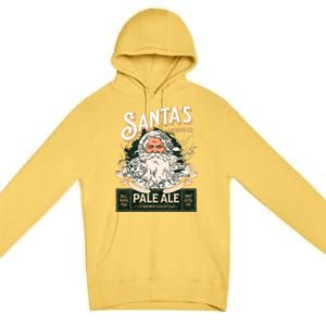 SantaS Brewing Company Pale Ale Fun Christmas Beer Drinking Premium Pullover Hoodie