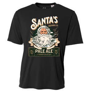 SantaS Brewing Company Pale Ale Fun Christmas Beer Drinking Cooling Performance Crew T-Shirt