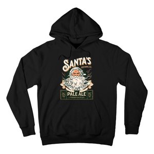 SantaS Brewing Company Pale Ale Fun Christmas Beer Drinking Hoodie