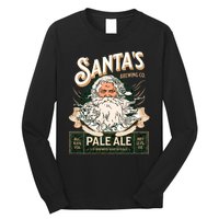 SantaS Brewing Company Pale Ale Fun Christmas Beer Drinking Long Sleeve Shirt