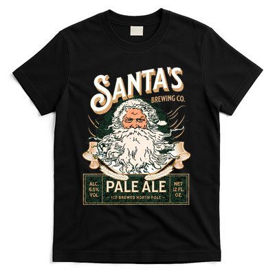 SantaS Brewing Company Pale Ale Fun Christmas Beer Drinking T-Shirt