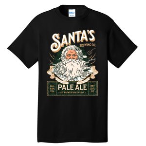 SantaS Brewing Company Pale Ale Fun Christmas Beer Drinking Tall T-Shirt