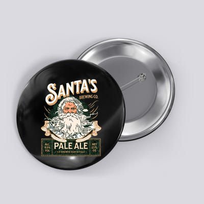 SantaS Brewing Company Pale Ale Fun Christmas Beer Drinking Button