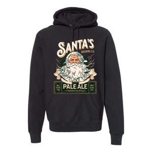 SantaS Brewing Company Pale Ale Fun Christmas Beer Drinking Premium Hoodie