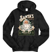 SantaS Brewing Company Pale Ale Fun Christmas Beer Drinking Tie Dye Hoodie