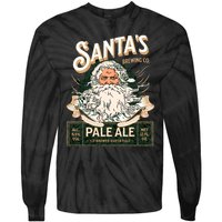 SantaS Brewing Company Pale Ale Fun Christmas Beer Drinking Tie-Dye Long Sleeve Shirt