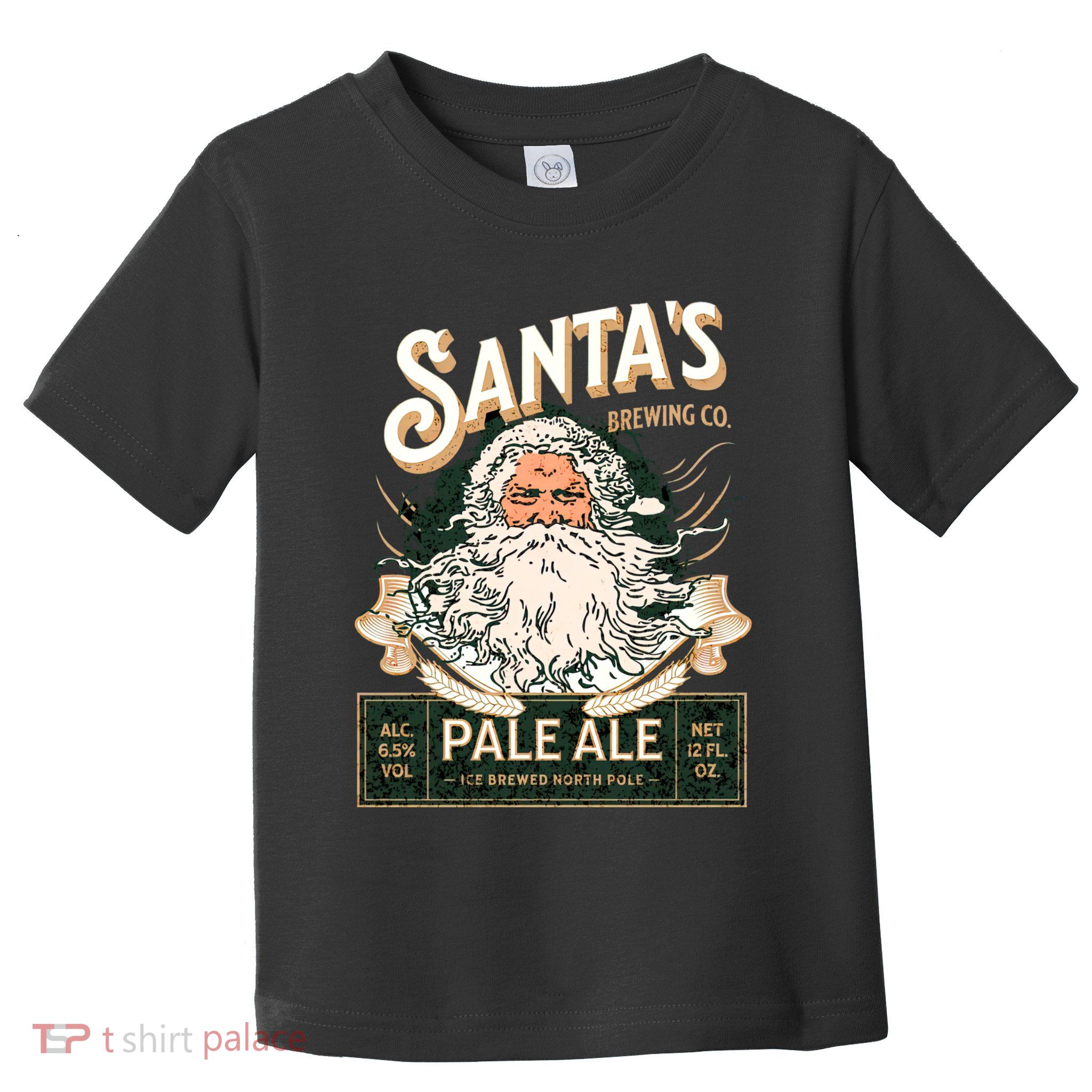 SantaS Brewing Company Pale Ale Fun Christmas Beer Drinking Toddler T-Shirt