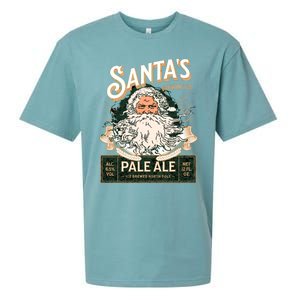 SantaS Brewing Company Pale Ale Fun Christmas Beer Drinking Sueded Cloud Jersey T-Shirt