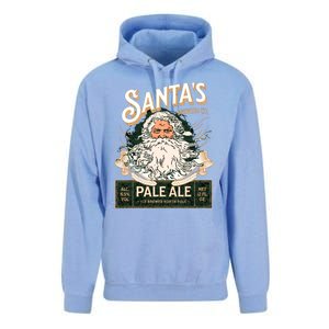 SantaS Brewing Company Pale Ale Fun Christmas Beer Drinking Unisex Surf Hoodie