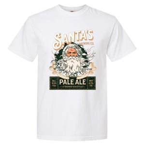 SantaS Brewing Company Pale Ale Fun Christmas Beer Drinking Garment-Dyed Heavyweight T-Shirt