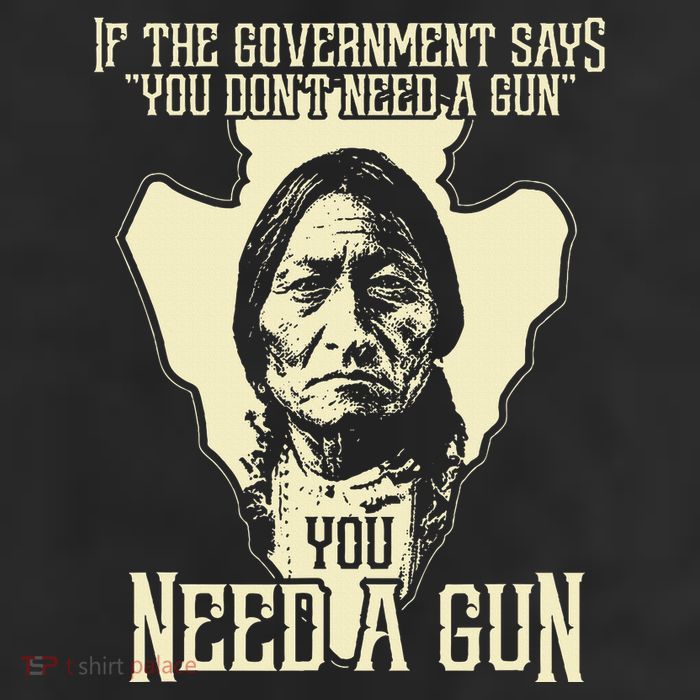 Sitting Bull Chief Gun Retro Arrow Head Cool Comfort Performance Bucket Hat