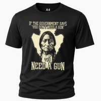 Sitting Bull Chief Gun Retro Arrow Head Cooling Performance Crew T-Shirt