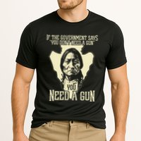 Sitting Bull Chief Gun Retro Arrow Head Cooling Performance Crew T-Shirt