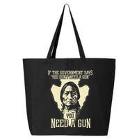 Sitting Bull Chief Gun Retro Arrow Head 25L Jumbo Tote