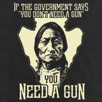 Sitting Bull Chief Gun Retro Arrow Head 25L Jumbo Tote