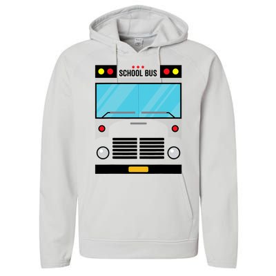 School Bus Costume Simple Halloween Costume Performance Fleece Hoodie