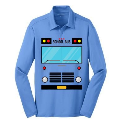 School Bus Costume Simple Halloween Costume Silk Touch Performance Long Sleeve Polo