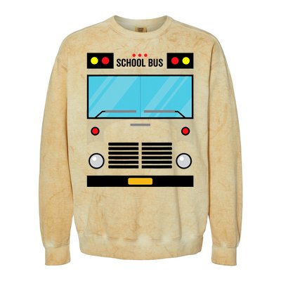 School Bus Costume Simple Halloween Costume Colorblast Crewneck Sweatshirt