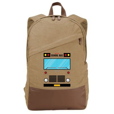 School Bus Costume Simple Halloween Costume Cotton Canvas Backpack