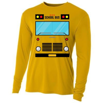 School Bus Costume Simple Halloween Costume Cooling Performance Long Sleeve Crew