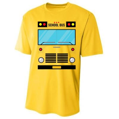 School Bus Costume Simple Halloween Costume Performance Sprint T-Shirt