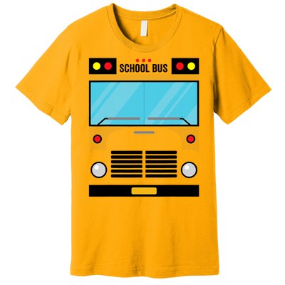 School Bus Costume Simple Halloween Costume Premium T-Shirt