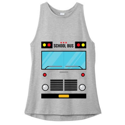 School Bus Costume Simple Halloween Costume Ladies PosiCharge Tri-Blend Wicking Tank