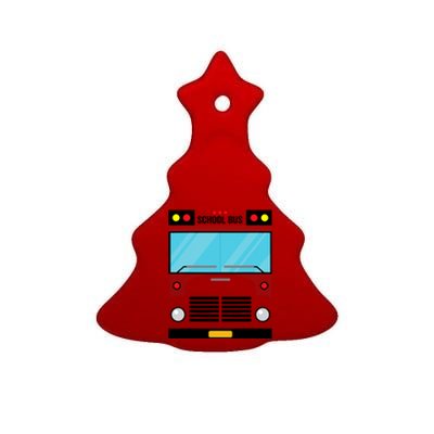 School Bus Costume Simple Halloween Costume Ceramic Tree Ornament