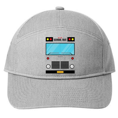 School Bus Costume Simple Halloween Costume 7-Panel Snapback Hat