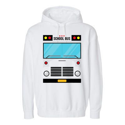 School Bus Costume Simple Halloween Costume Garment-Dyed Fleece Hoodie