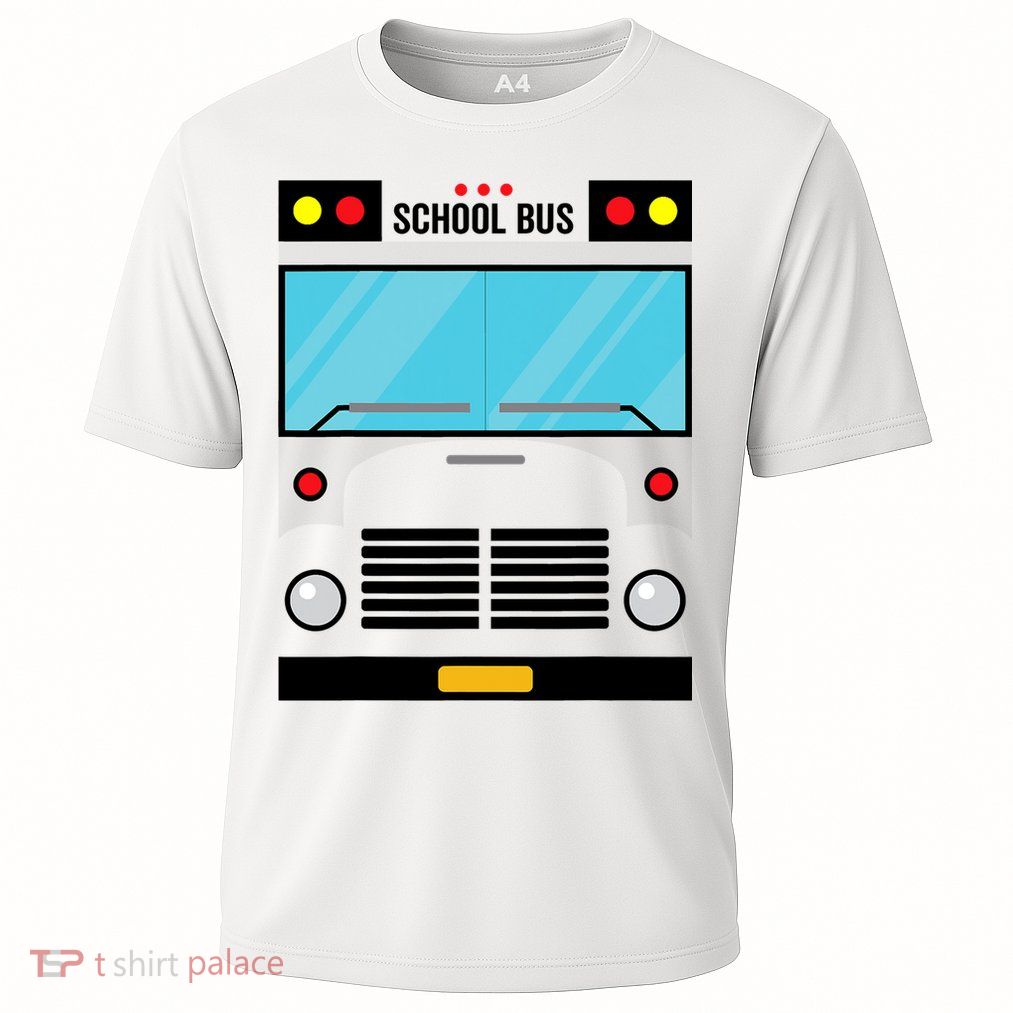 School Bus Costume Simple Halloween Costume Performance Shirt