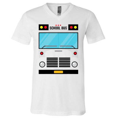 School Bus Costume Simple Halloween Costume V-Neck T-Shirt