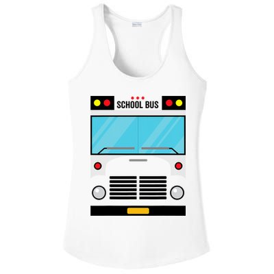 School Bus Costume Simple Halloween Costume Ladies PosiCharge Competitor Racerback Tank