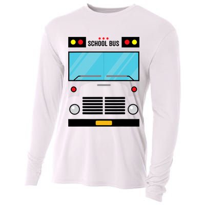 School Bus Costume Simple Halloween Costume Cooling Performance Long Sleeve Crew