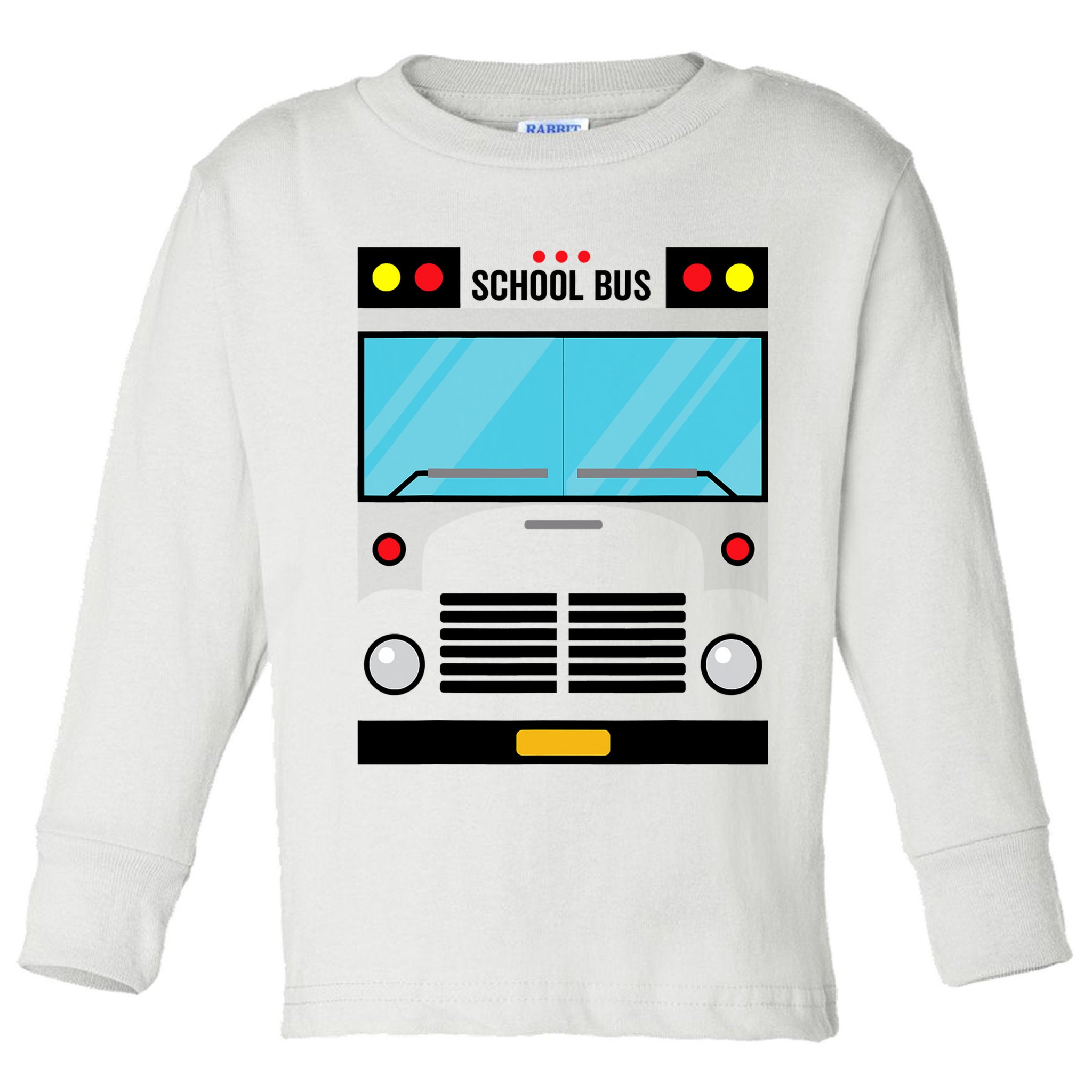School Bus Costume Simple Halloween Costume Toddler Long Sleeve Shirt