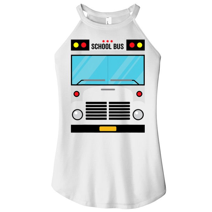 School Bus Costume Simple Halloween Costume Women's Perfect Tri Rocker Tank