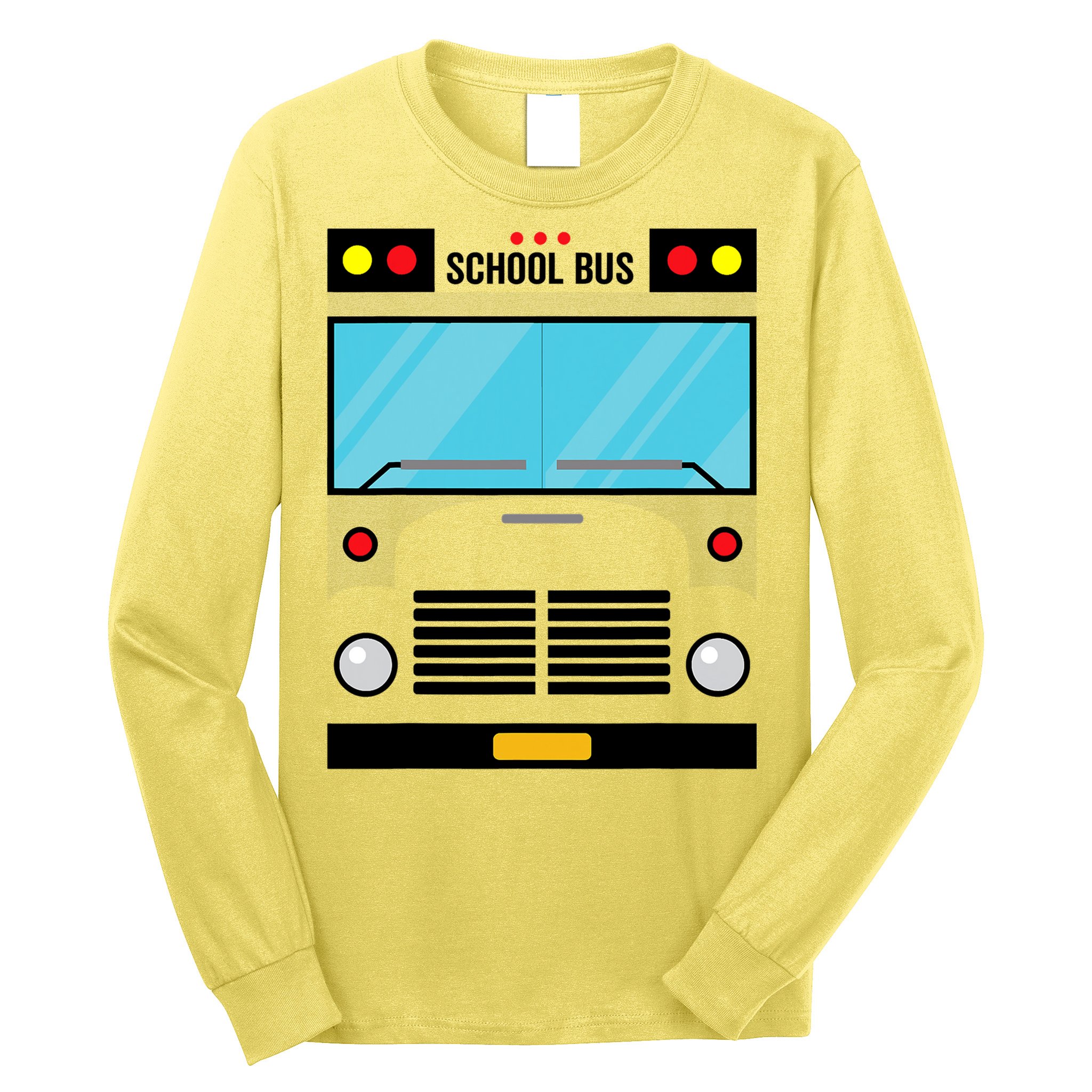 School Bus Costume Simple Halloween Costume Long Sleeve Shirt
