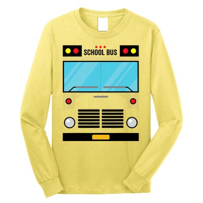 School Bus Costume Simple Halloween Costume Long Sleeve Shirt