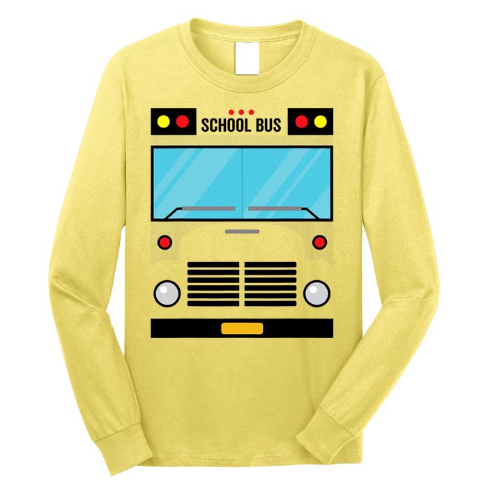 School Bus Costume Simple Halloween Costume Long Sleeve Shirt