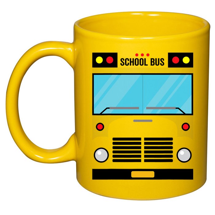 School Bus Costume Simple Halloween Costume 11oz C Handle Ceramic Mug