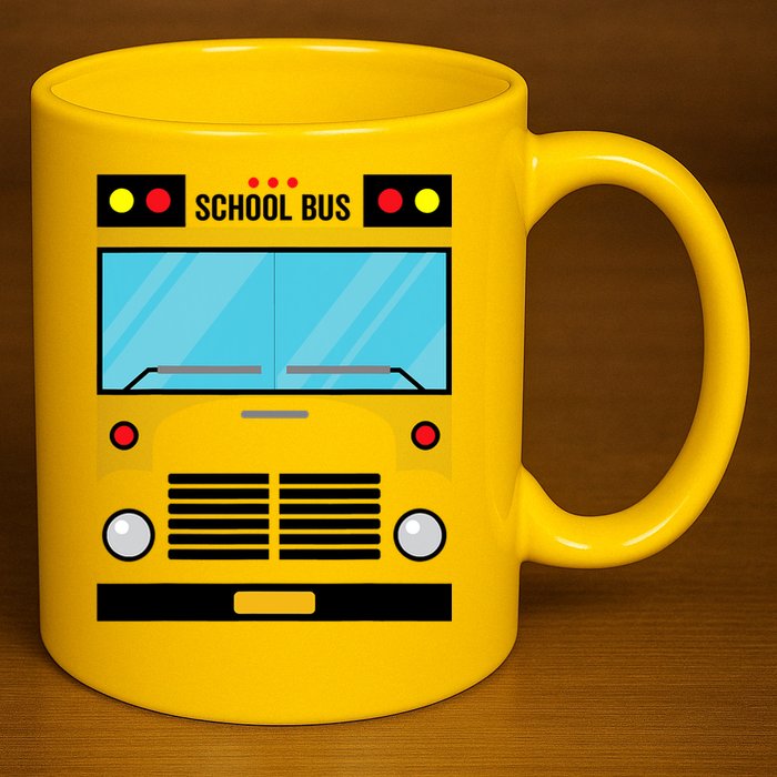 School Bus Costume Simple Halloween Costume 11oz C Handle Ceramic Mug