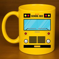 School Bus Costume Simple Halloween Costume 11oz C Handle Ceramic Mug
