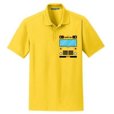 School Bus Costume Simple Halloween Costume Dry Zone Grid Polo