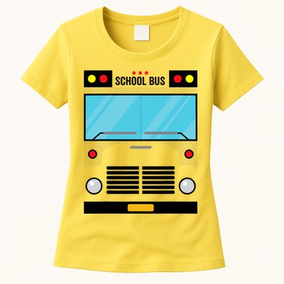 School Bus Costume Simple Halloween Costume Womens T-Shirt