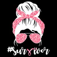 Survivor Breast Cancer Girl 16 in Basic Backpack