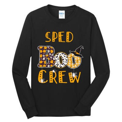 Sped Boo Crew Teacher Halloween Costume Tall Long Sleeve T-Shirt