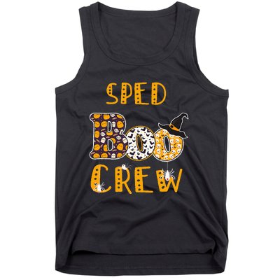 Sped Boo Crew Teacher Halloween Costume Tank Top