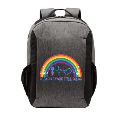 Semicolon Broken Crayons Still Color Suicide Prevention Awareness Vector Backpack